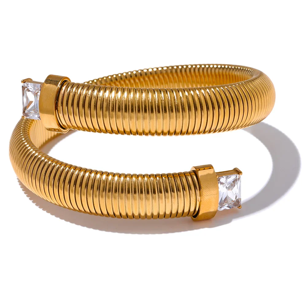 LUXURY FLEX STONE CUFF - 005