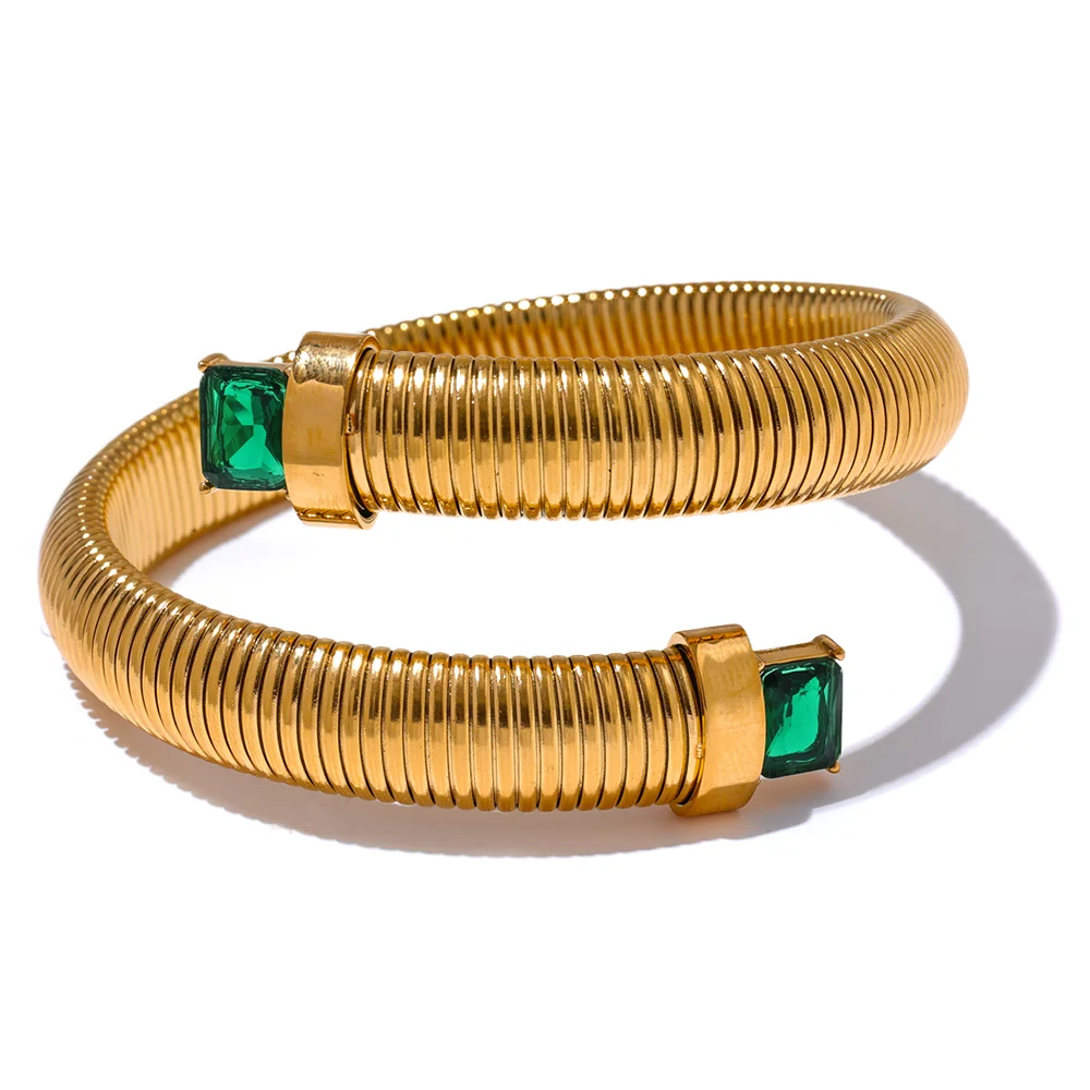 LUXURY FLEX STONE CUFF - 005