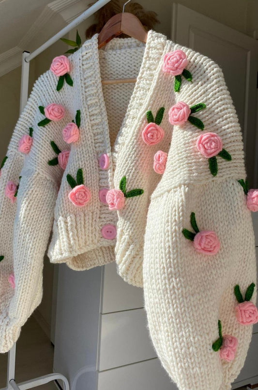 [ LIMITED EDITION ] CARDIGAN - PINK ROSES