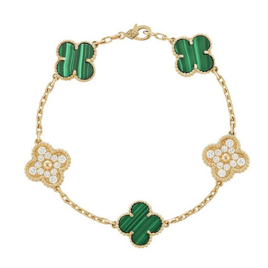 CLEVER BRACELET - GREEN GOLD