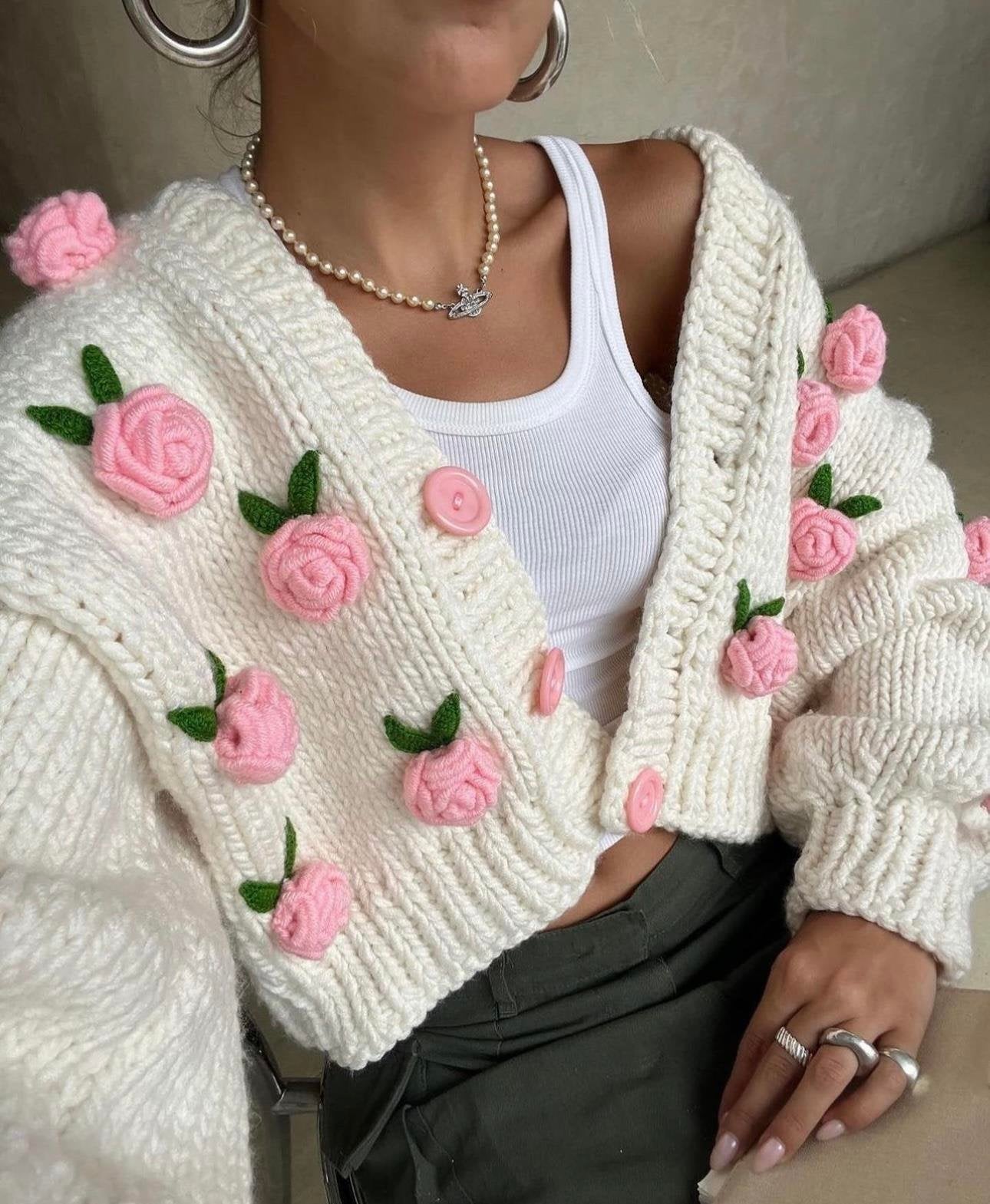 [ LIMITED EDITION ] CARDIGAN - PINK ROSES