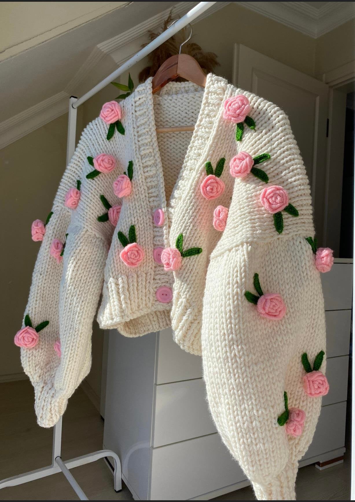 [ LIMITED EDITION ] CARDIGAN - PINK ROSES